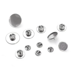 20Pcs Stainless Steel Fit 6-30mm Cabochon Brooch Base Holder Brooch Brooch Base Brooch DIY Jewelry Making Finding