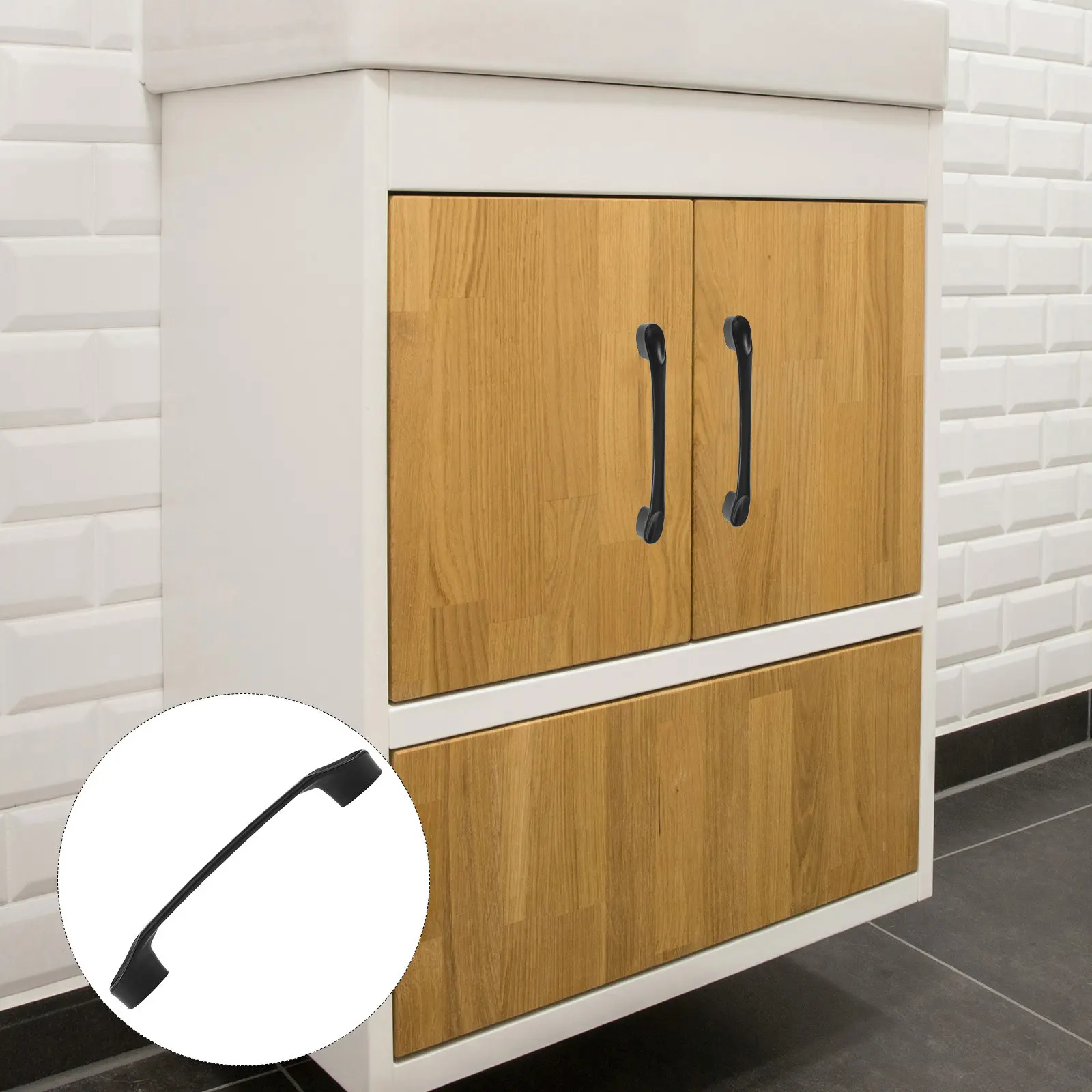 5Pcs Aluminum Alloy Cabinet Door Handle Straight Line Design Multi-Layer Oxidation Rustproof Drawer Pull Furniture Accessory