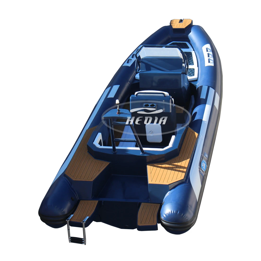 Hedia New Arrivals Sport 650 Thickened Aluminum Bottom Inflatable Pontoon Boat 6.5m Waterplay Crafts Inflatable Boat