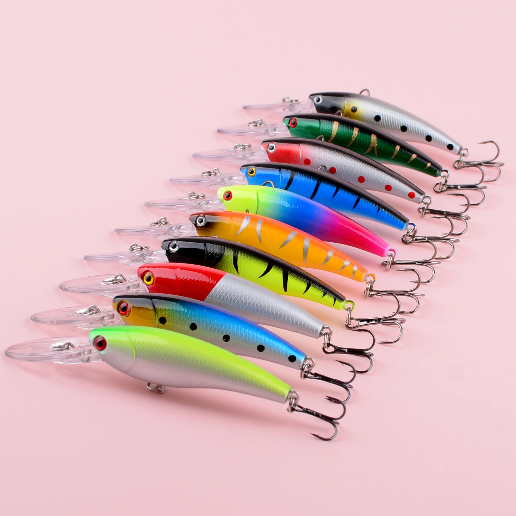 Jerkbait wobbler minnow para pesca de lubina y lucio en profundidad - imagen 5