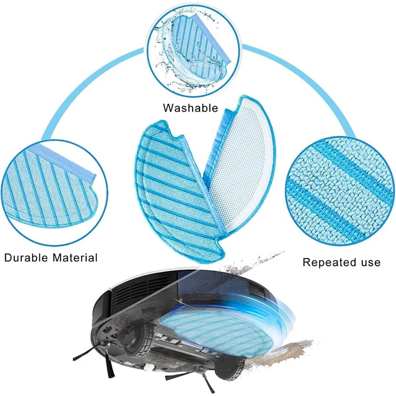 Robot Vacuum Cleaner Main Side Brush Hepa Filter Mop Cloth Dust Bag Accessories For ECOVACS DEEBOT N10 N10 PLUS