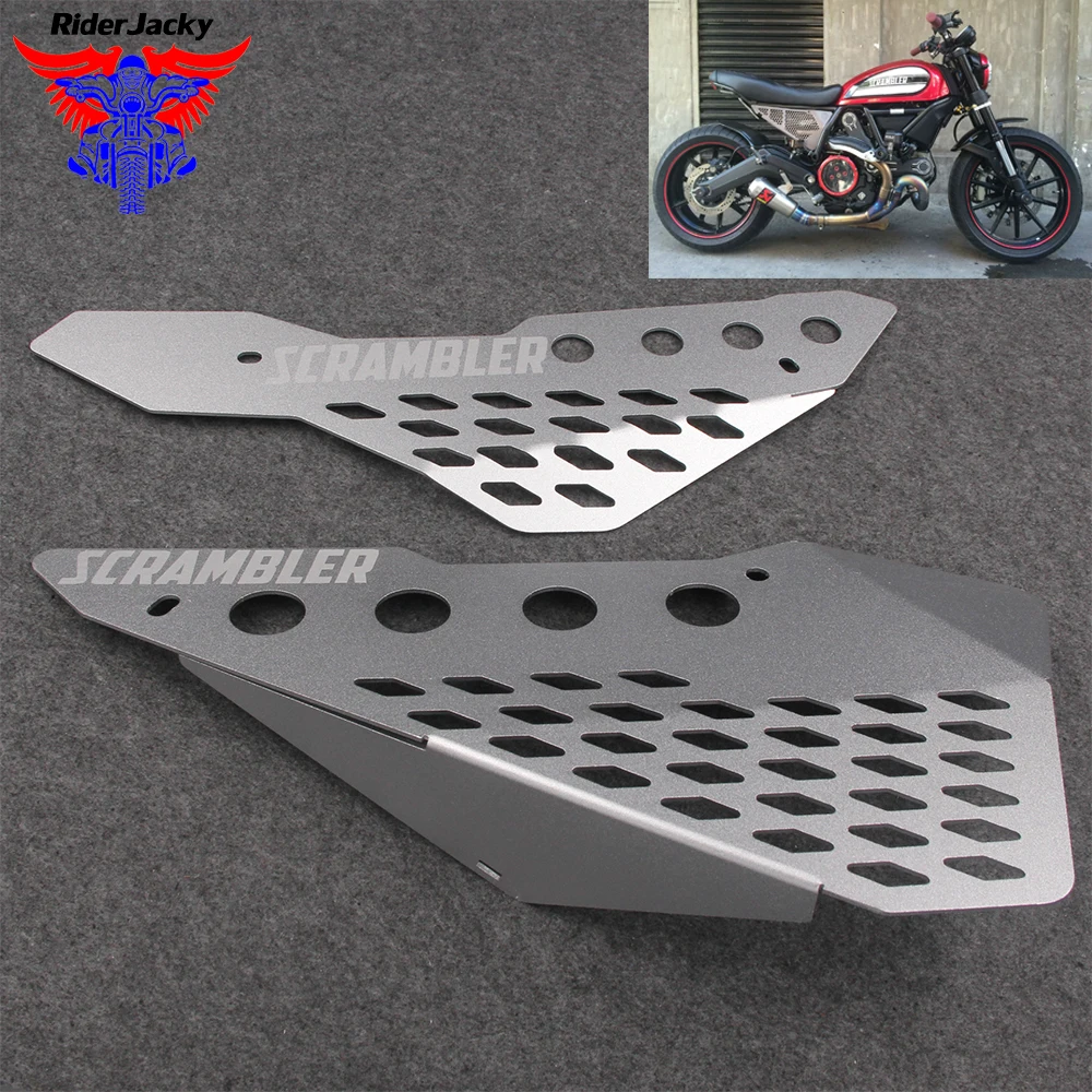 Motorcycle Side frame Cover Panel Protector For Ducati Scrambler Italia Independent Icon Desert Sled Sixty Aluminum