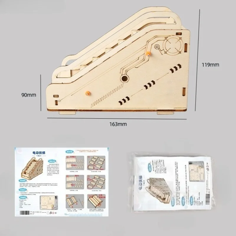 Wissenschaftliche und Bildungs-Experimentiermodelle für Kinder, DIY-Rolltreppen-Bauspielzeug für Kinder, DIY-Geschenke für Kinder – Detail 4