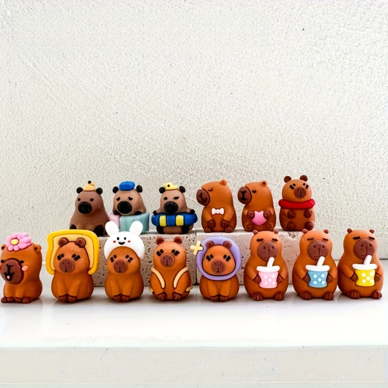 

Набор из 30 предметов в случайном стиле, колпачки для ручек в форме капибары, мультяшные 3D-капибары и другие канцелярские принадлежности, мягкие резиновые чехлы для ручек из ПВХ, защитные чехлы для гелевых ручек и карандашей.