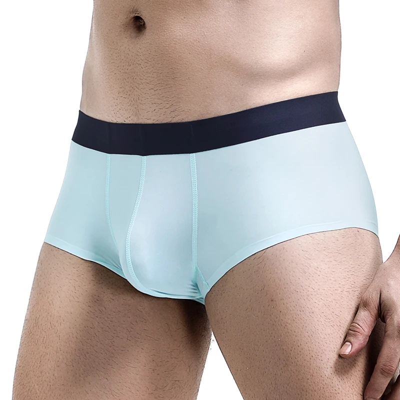 Bullet spermatic cord separation underwear men's vein scrotum pouch four corners underpants curved sexy boxers