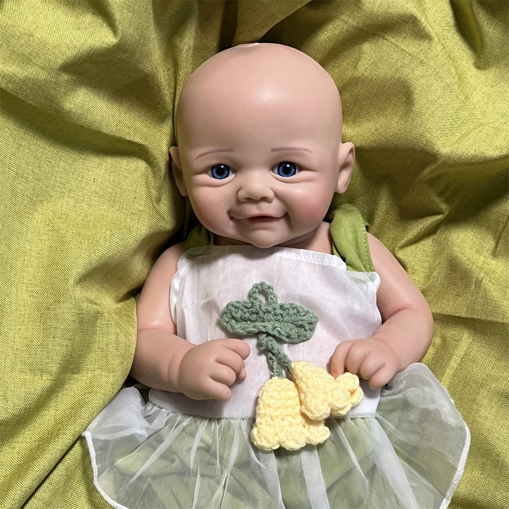 Waterproof 18 Inch Reborn doll Full Body Platinum silicone soft Girl Handmade Baby Real Lifelike doll for Xmas gift birthday toy