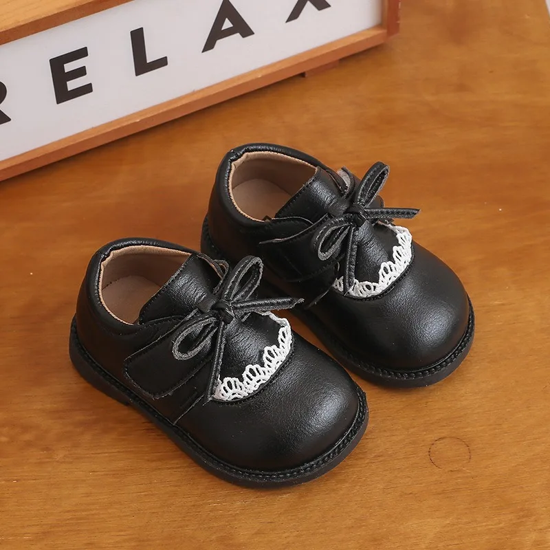 طفل الفتيات الفتيان أحذية الثلوج الخريف الشتاء الأطفال القوس الأميرة أحذية عدم الانزلاق لينة وحيد مريحة طفل أطفال أفخم الأحذية