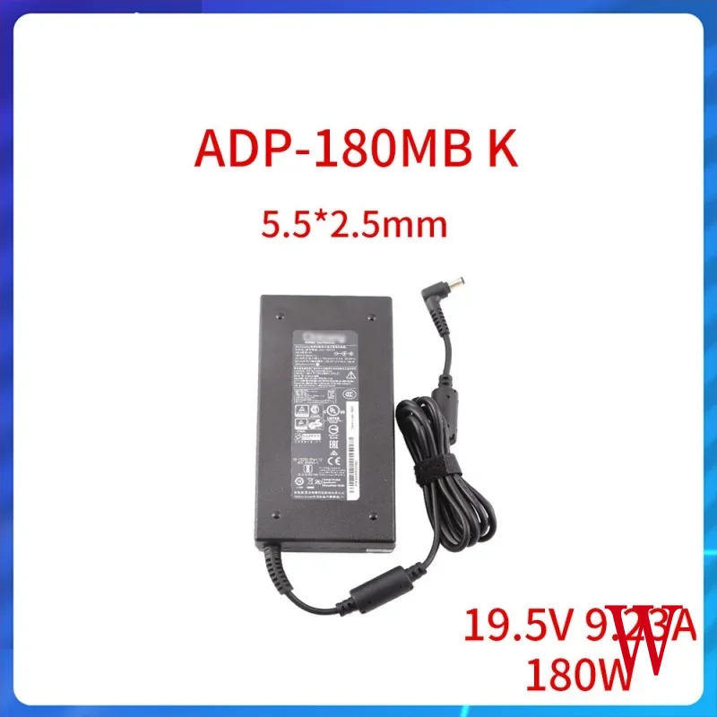 New for gs63 gs65 gs73vr 180W power supply charger 5.5*2.5mm 19.5v 9.23a adp-180mb K La AC adapter adp-180mbk charger