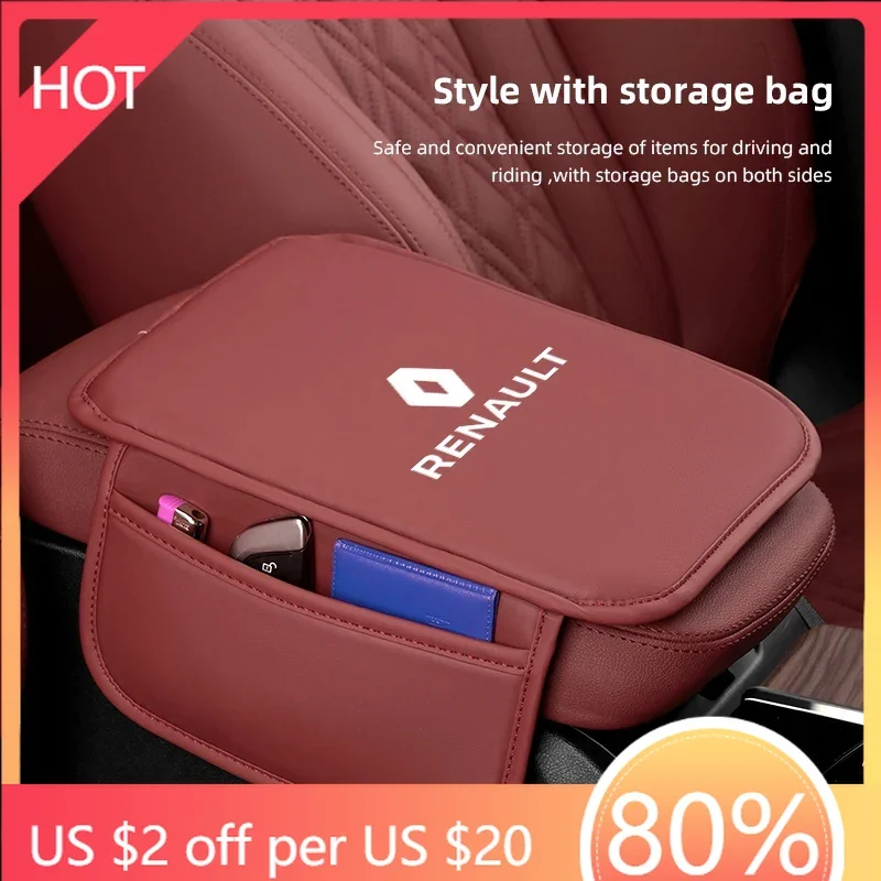 

Колпаки ступиц для Renault RS Megane 2 3 4 Trafic Scenic 2 Clio Captur Twin, подушка для подлокотника автомобиля, чехол для центральной консоли из искусственной кожи