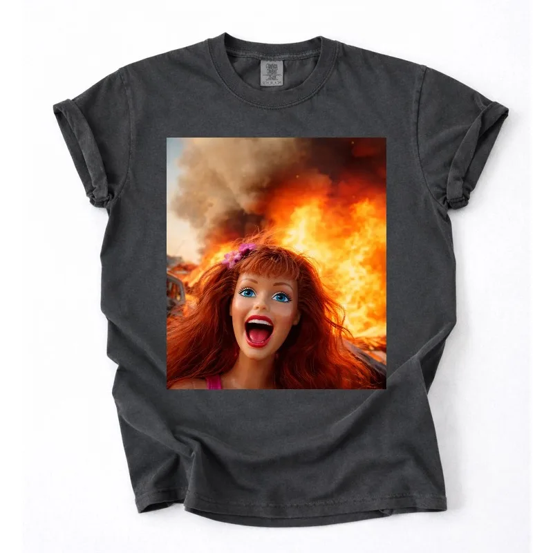 Funny Disgusting Doll face Meme Shirt, Absurd Doll Face Shirt, Four season popular unisex cotton T-shirt