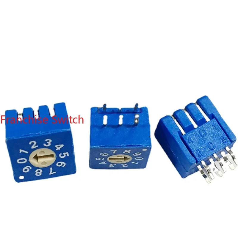 

1PCS Rotary Encoder Digital Switch ERD110RR 0-9 Side Adjustment 10 Positions 3:3 Taiwan 8421