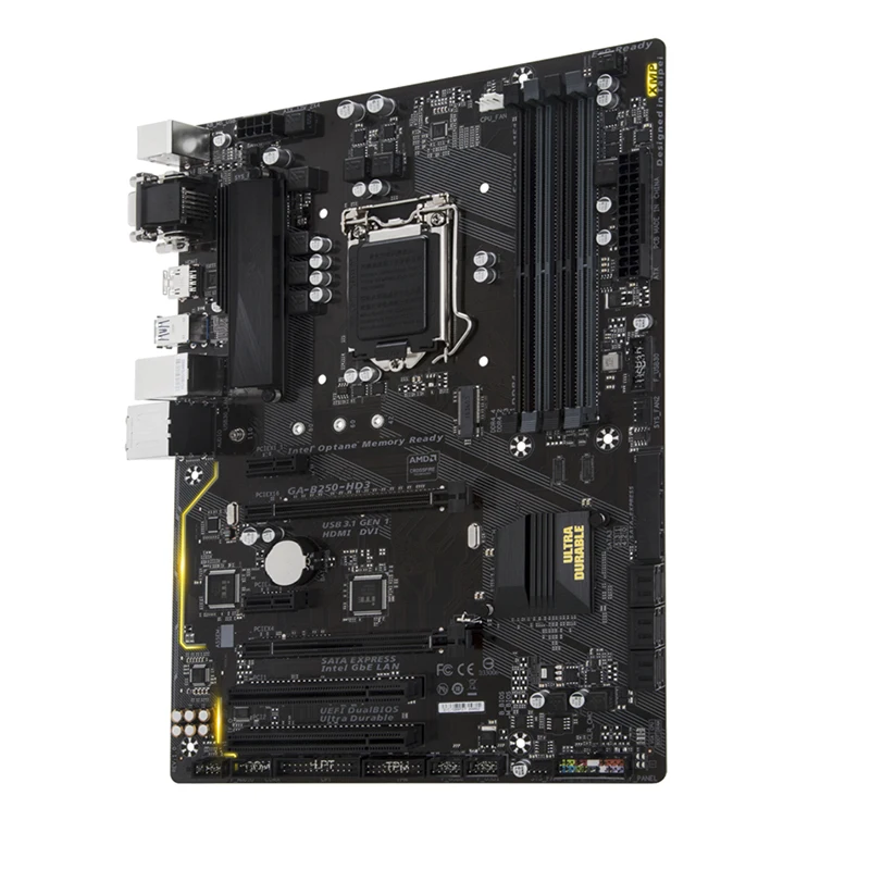 Desktop Mainboard para Intel B250, SATA III, USB 3.0, GA-B250-HD3 Motherboards, LGA 1151, DDR4, 64GB, ATX