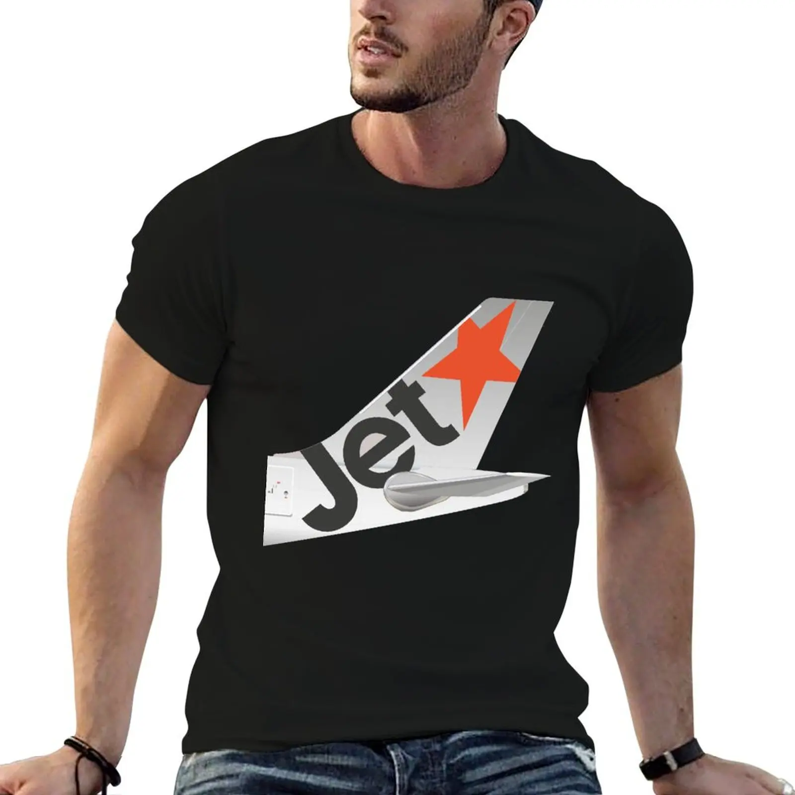 Wings In Uniform - A330 - Jetstar T-Shirt Breathable Basic Cotton T-Shirt