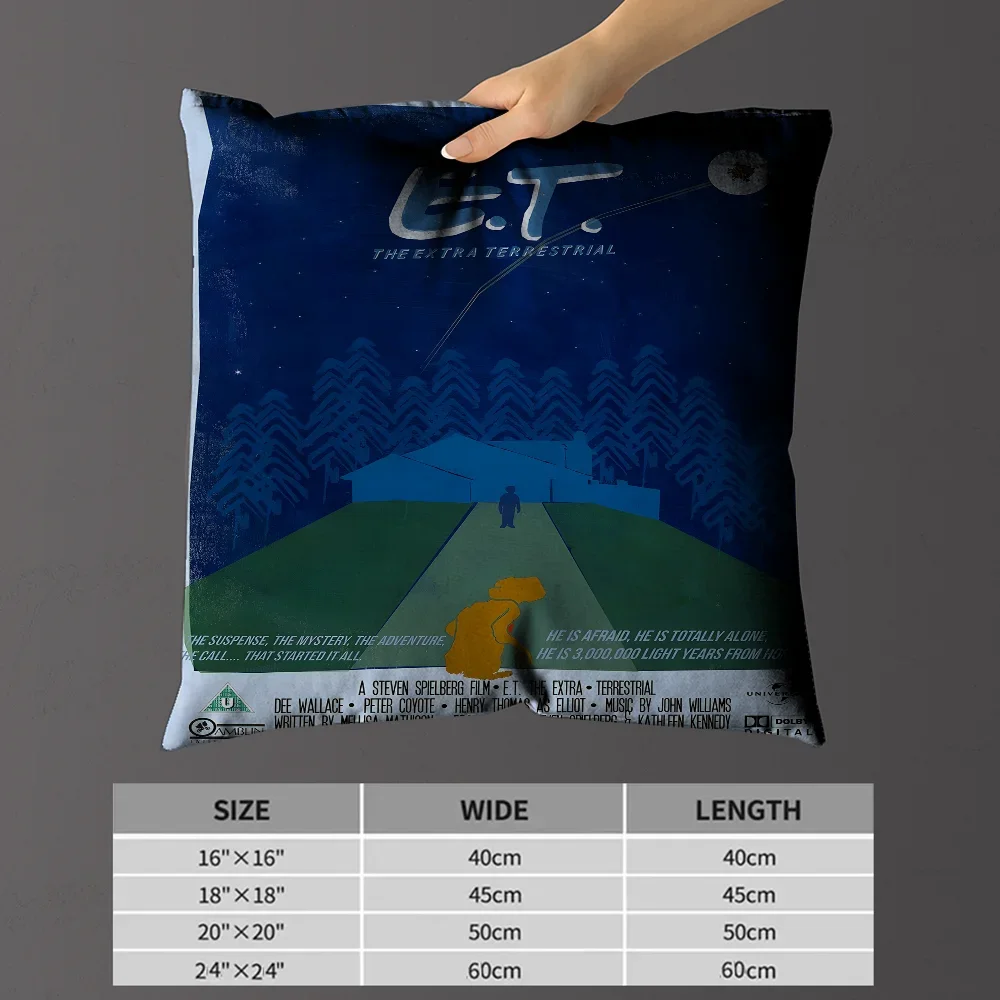 فيلم E.T. غطاء وسادة خارجي للديكور، أريكة ديكور المنزل، أكياس وسائد