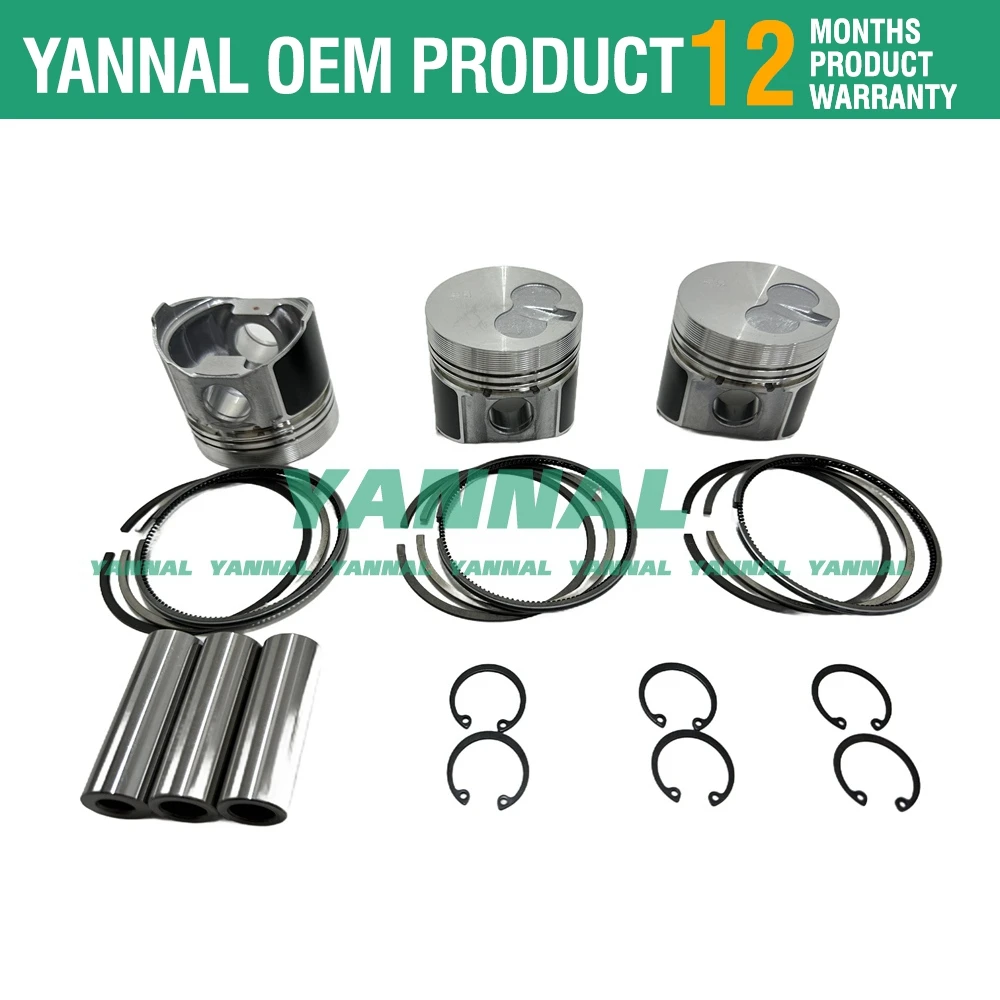 

Комплект поршней 3TNA72 3TNA72-UJ с кольцом + 0,50 мм для трактора John Deere 430 455 755