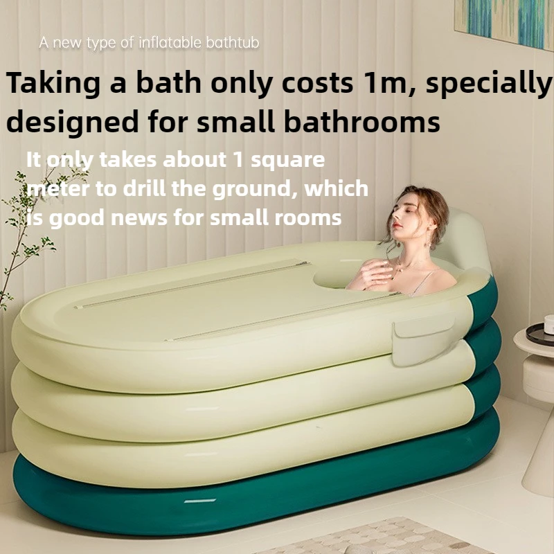 Household Portable Foldable Fumigation Bathtub with 55W Electric Pump Fully Automatic Inflation for Adults and Children