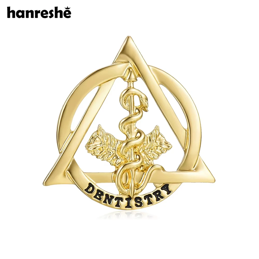 

Hanreshe Dentistry Medical Pin Dental Caduceus Brooch Lapel Backpack Badge Gifts for Dentist Doctor Nurse Medicine Jewelry