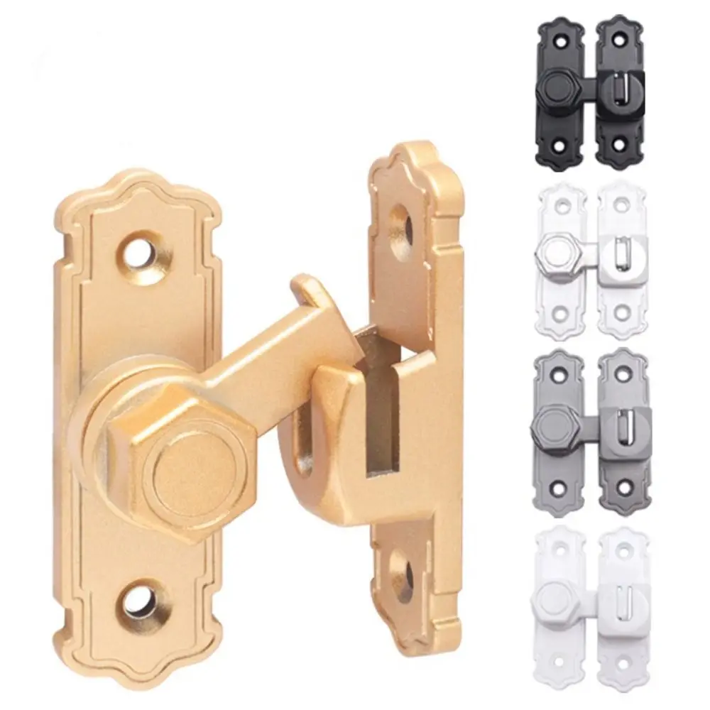 

Kids Safety Lock Safety Sliding Door Catch Anti-theft Aluminum Alloy Door Bolts 90 180 Degree Door Buckle Window