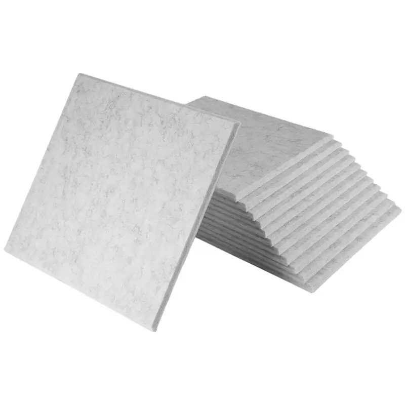 A89X Panel Akustik Berperekat 12 Pak, Bantalan Kedap Suara 12 X 12 X 0,4 Inci, Panel Penyerap Suara untuk Rumah