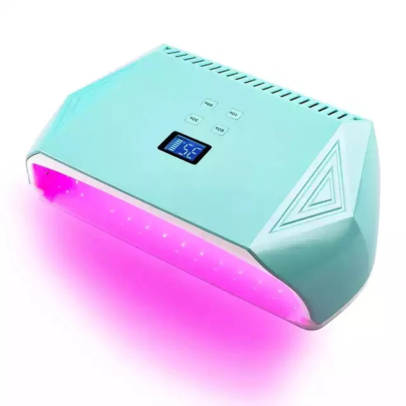 Electric Nail Lamp UV LED 128W Nail Dryer Professional Wireless Rechargeable Led Lamp for Curing Polish Gel Nails Manicure Tool