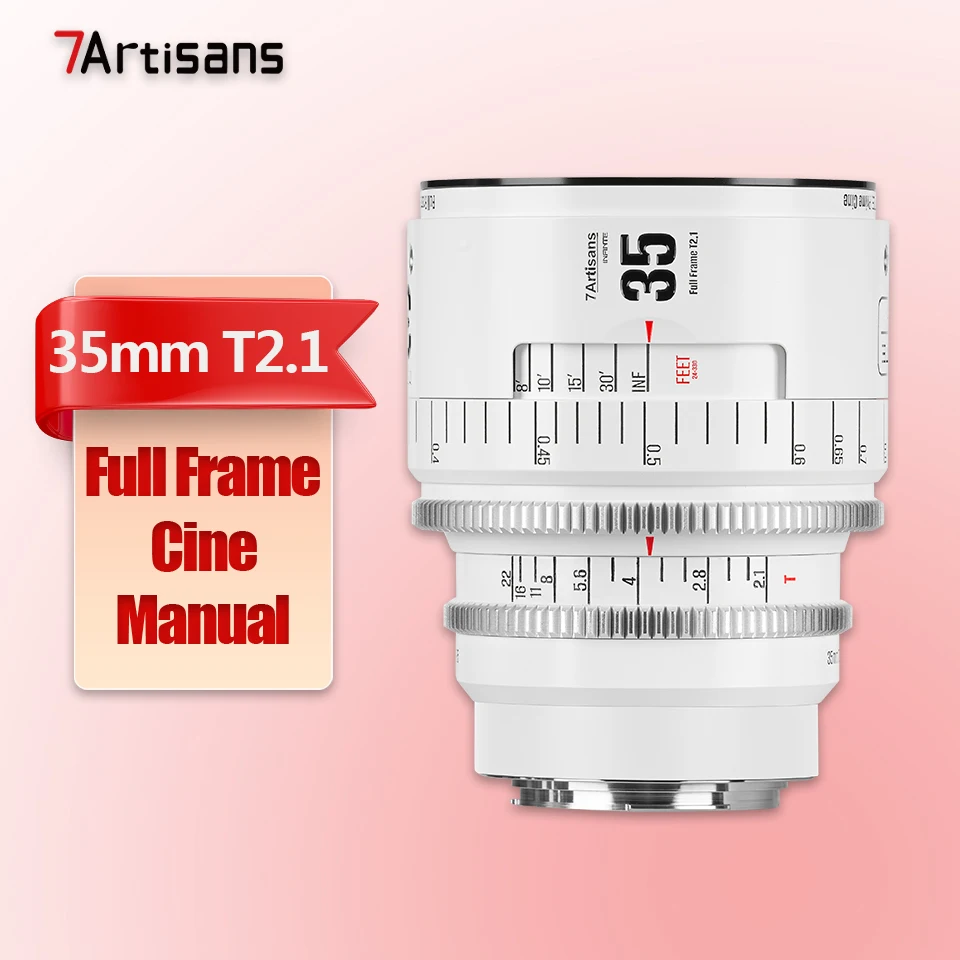 7artisans INFINTE Full Frame 24mm 35mm 50mm 85mm 105mm T2.1 16mm T2.5 135mm T2.4 Cine Camera Lens voor Fotografie EF PL-mount