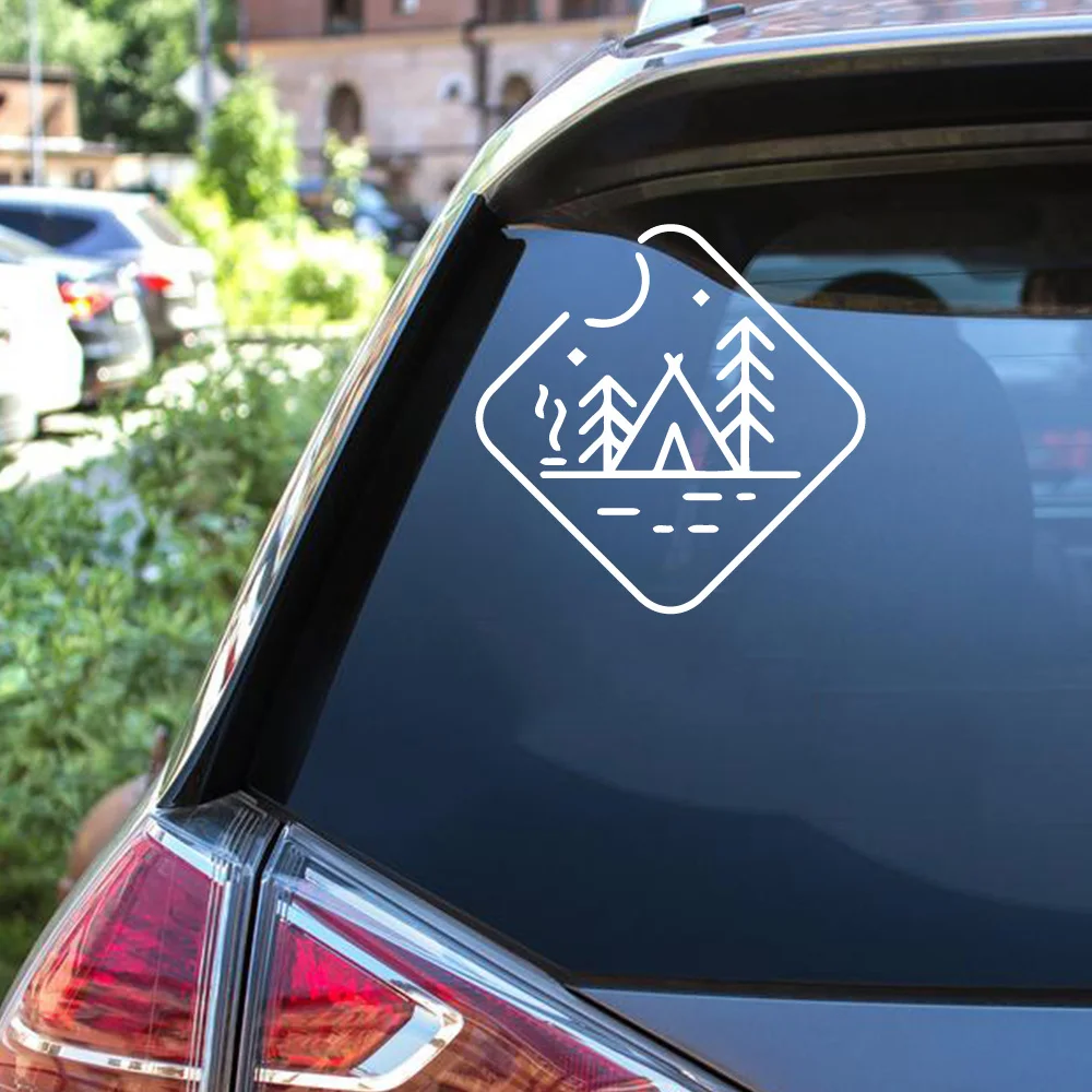 Car Body Beach Decal Decoration Sticker For Side Mirror Rearview Diy Your Own Personalized