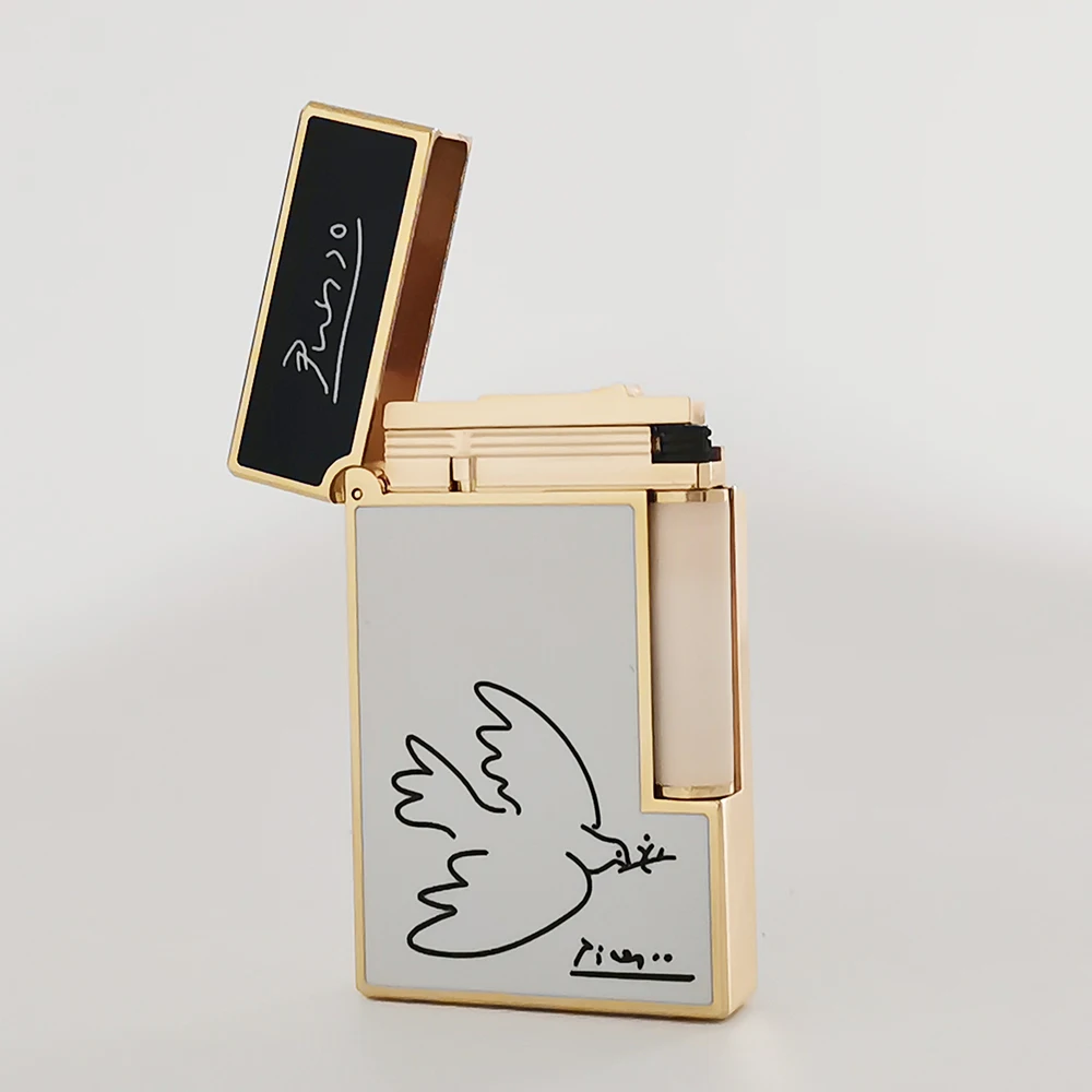 

Picasso JT.Dunant Lighter Lacquer Metal Brass Cigar Smoking Cigarette Gadget Outdoors Men Father's Day Best Choice Gifts Unique