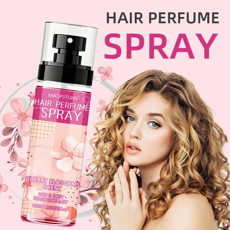 Cherry Blossom Fragrance Hair Spray Lasting Fragrance Improve Hair Quality and Long-lasting Anti-frizz