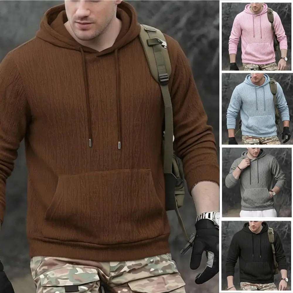 

2026 Men's Hooded Sweatshirt, Spring And Autumn Outdoor Jacket, Version, Pullover, European hoodie sweatshirt