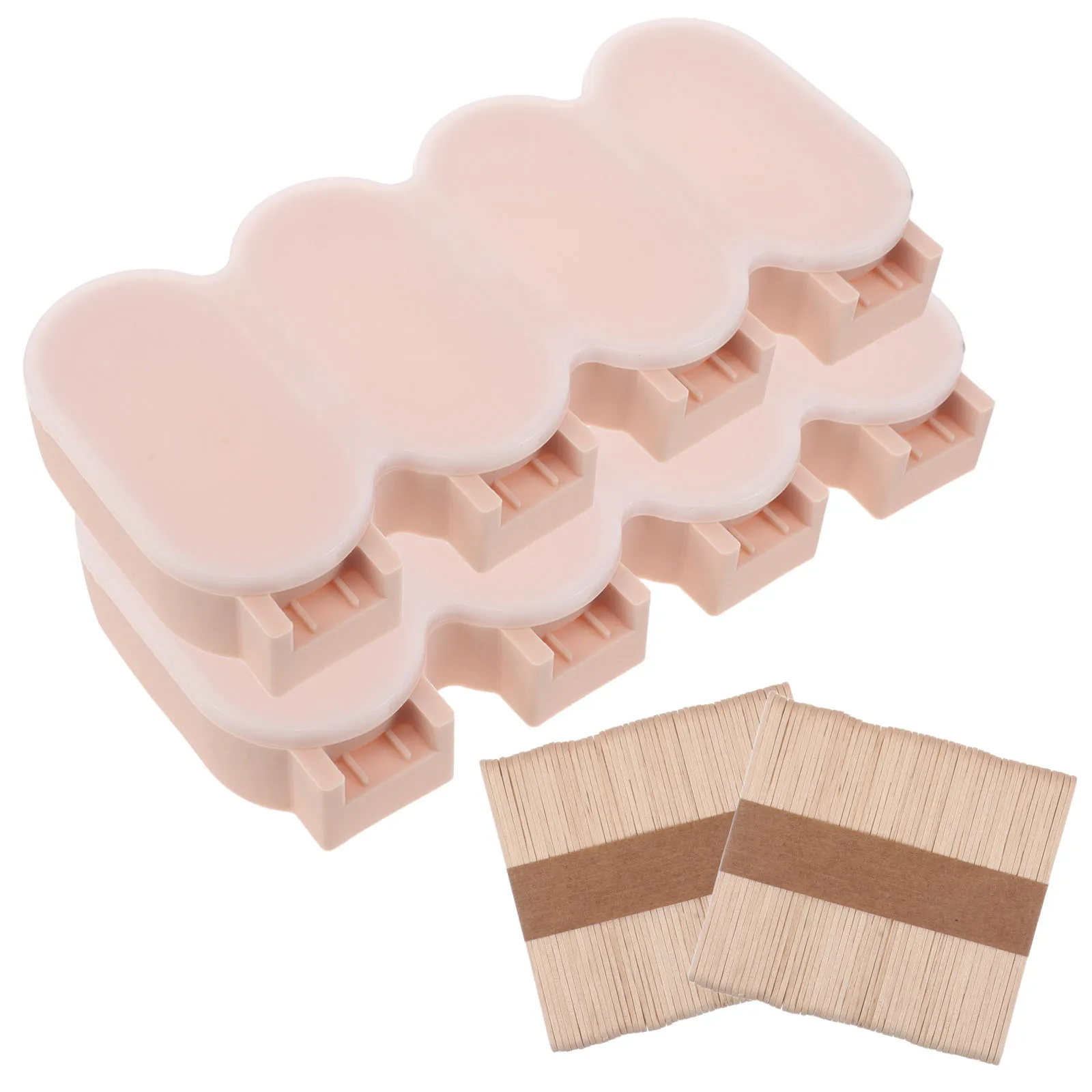 

2 Sets Ice Cream Mold Pop Molds Silicone DIY Popsicles Moulds Food Grade Silica Gel