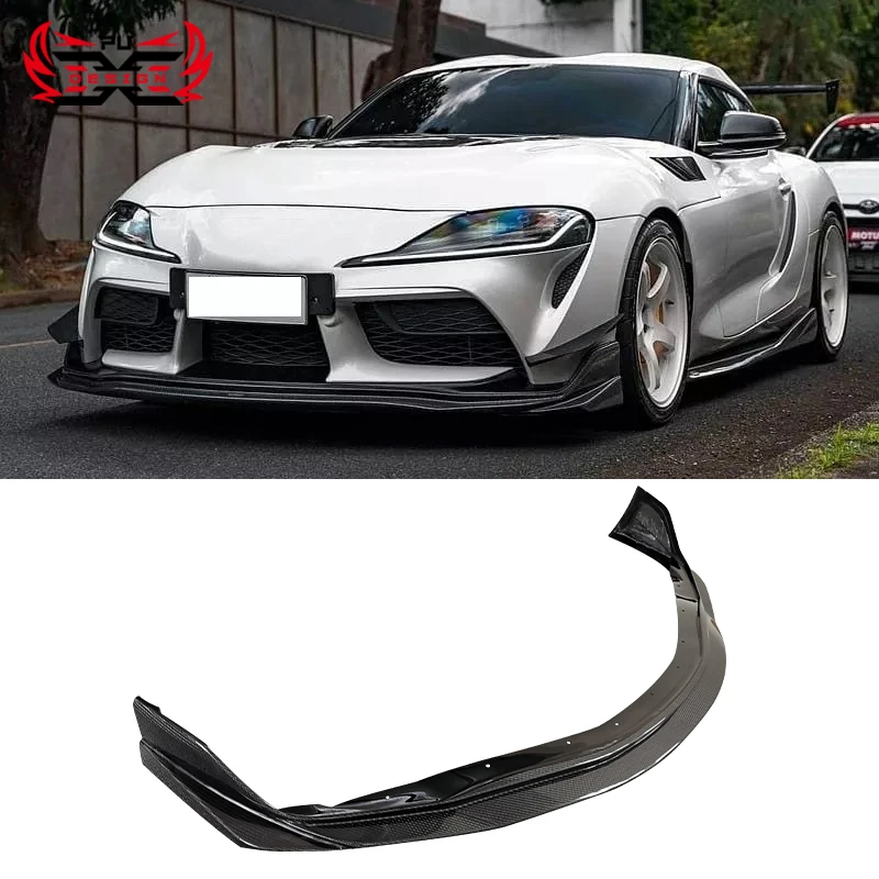 

Perfect Fit For Toyota Supra A90 A91 Mk5 Carbon Fiber VRS Style Front Bumper Lip Front Splitter Accessories Body Kits