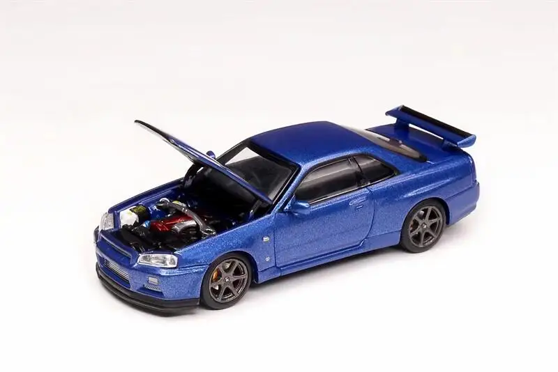 Motorhelix 1:64  SKYLINE GT-R R34 V Spec II Diecast Model Car