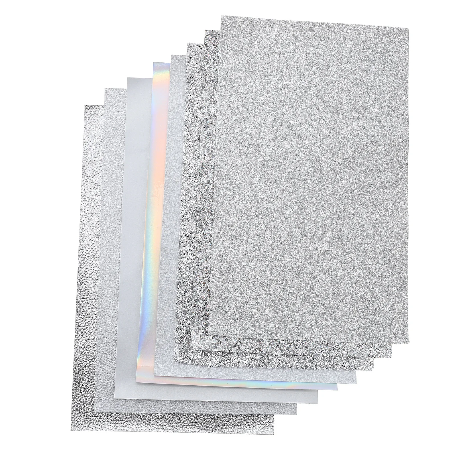 

8Pcs Artificial Sheets DIY Faux Leathers Craft Material Sewing Fabric Decorative Jewelry Making Bowknot Handmade