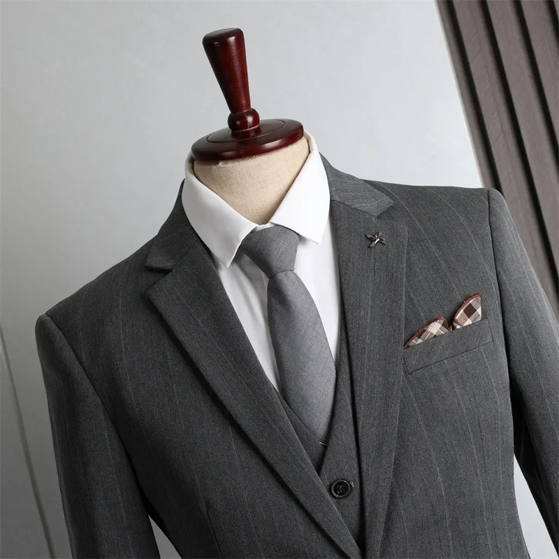 Traje delgado de negocios Formal personalizado para hombres, boda, novio, nuevo, 75