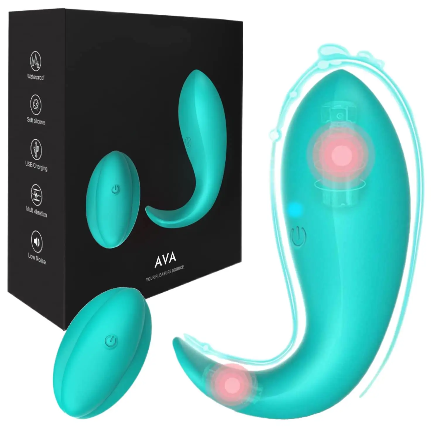 Clitoris Stimulation Wearable Panty G Spot Vibrator with Waterproof Remote Control for Public Play, G-Spot Clitoral Stimulator