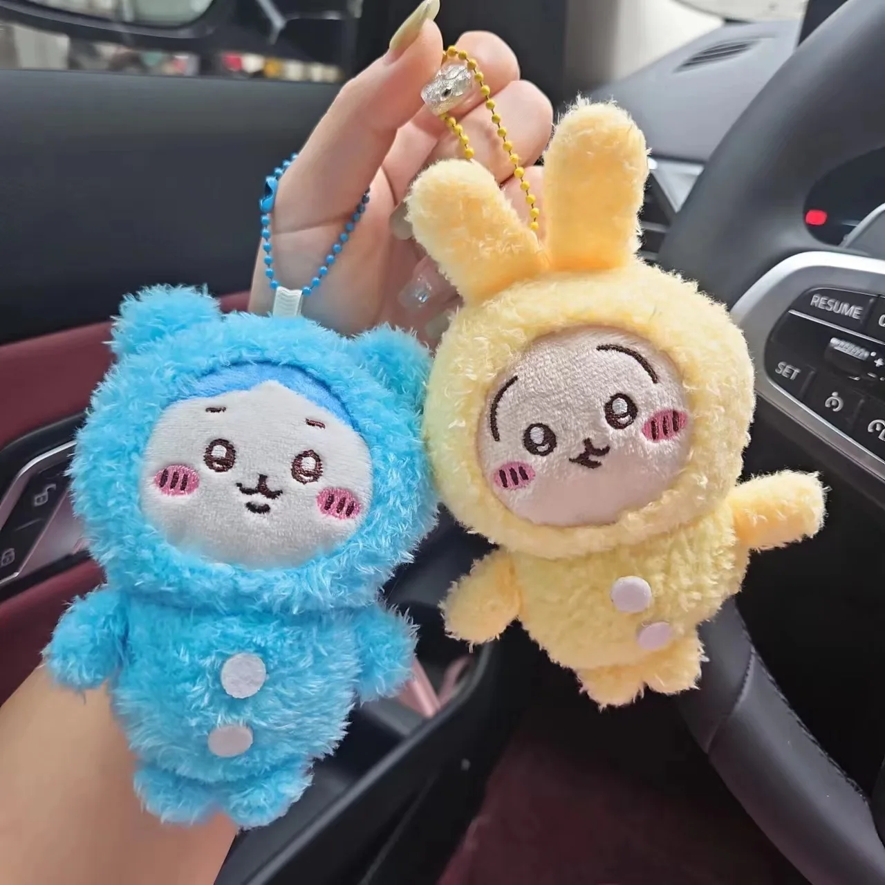 New Chiikawa Plush Doll Keychain Pyjamas Hachi Usachi Small Feet Pendant Self-deprecating Bear Cute Plush Doll Backpack Pendant