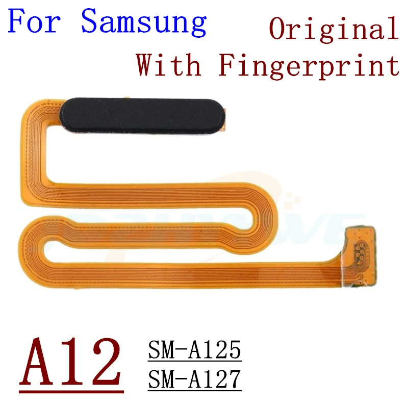 Fingerprint Sensor Scanner For Samsung Galaxy A12 A32 A42 A52 A72 4G 5G Touch ID Connect Home Button Flex Cable Parts