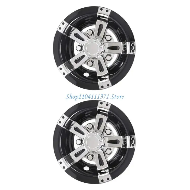 P9FC Weatherproofed Golf Cart Accessories Wheel Cover Quickly Install Golf Cart Hub Caps Improved Vehicle Longevity