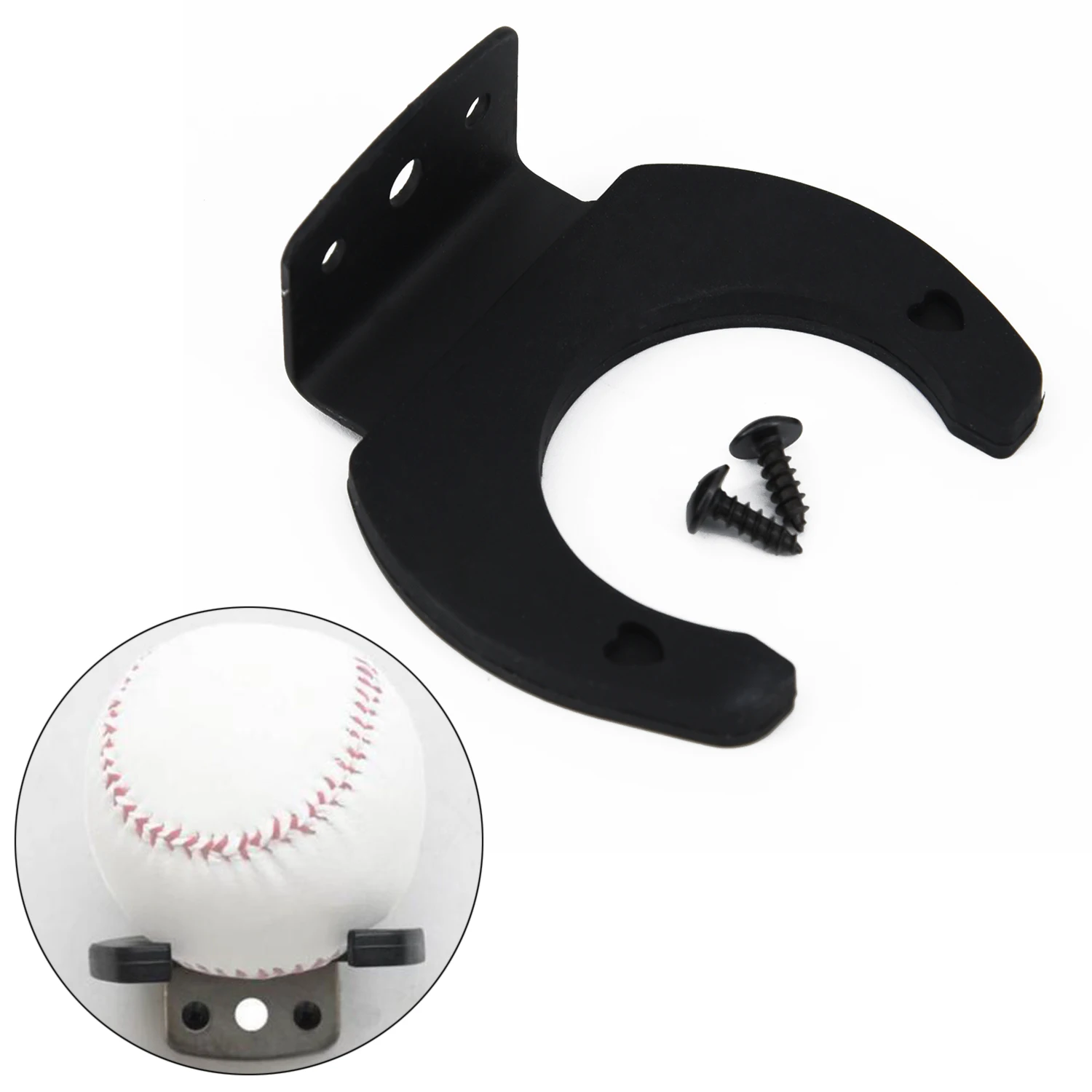 Soporte de tenis Vertical de montaje de raqueta de dos vías negro Mini pantalla de bate de béisbol Softball práctico 2018 nueva gran oferta