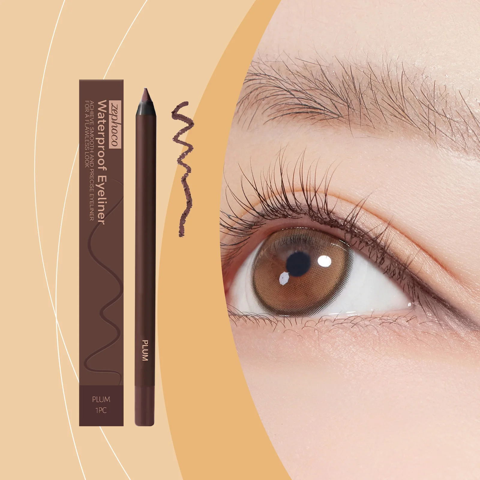 Delineador de ojos Cephoco Kajal resistente al agua, ultra duradero, a prueba de manchas, súper suave y preciso para unos ojos perfectos