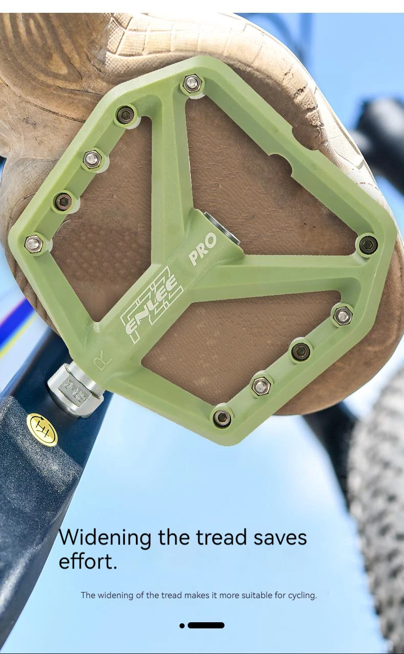 Enlee Mountainbike ultraleichtes Nylon pedal für Fahrrad pedal verbreitert ultraleichte Dichtung du Lager MTB Fahrrad pedale Zubehör – Detail 4