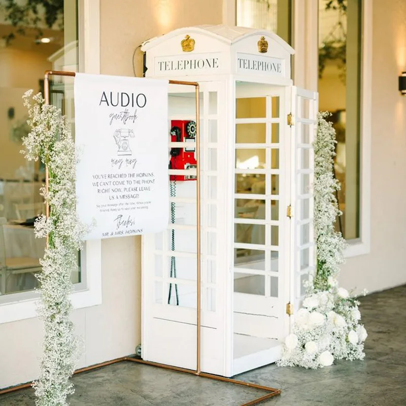 Custom Guest Booking Phone Booth Wedding Decor Voicemail Phone Booth Wedding