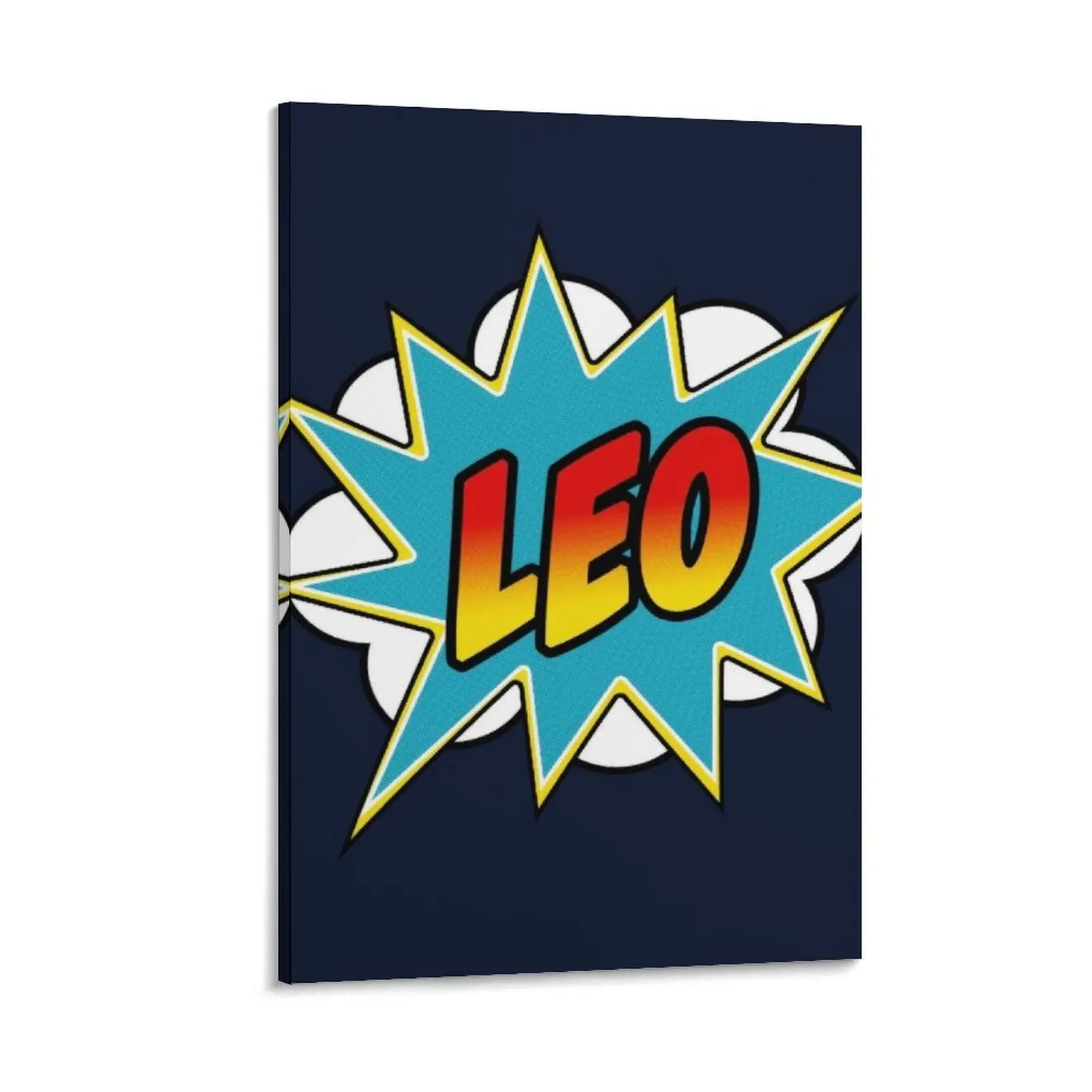 

Boys Leo Name Comic Book Superhero Canvas Painting Luxury living room decoration Picture on the wall house decorations