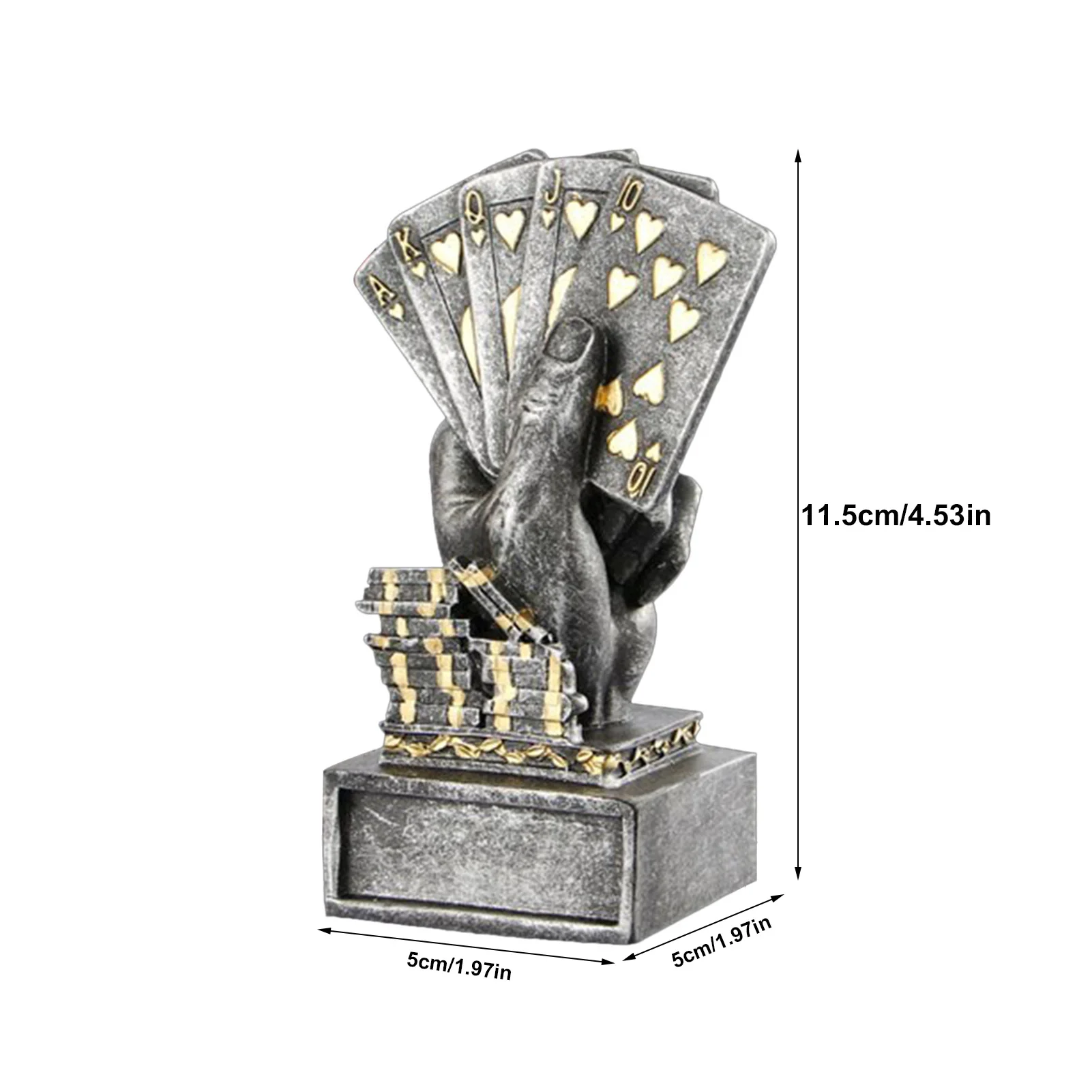 Металлическая покерная карта, турнир, победитель, пальчиковый трофей, кубок казино, покерный трофей, покер, игры, сувениры, победитель, награда, приз, 3 цвета
