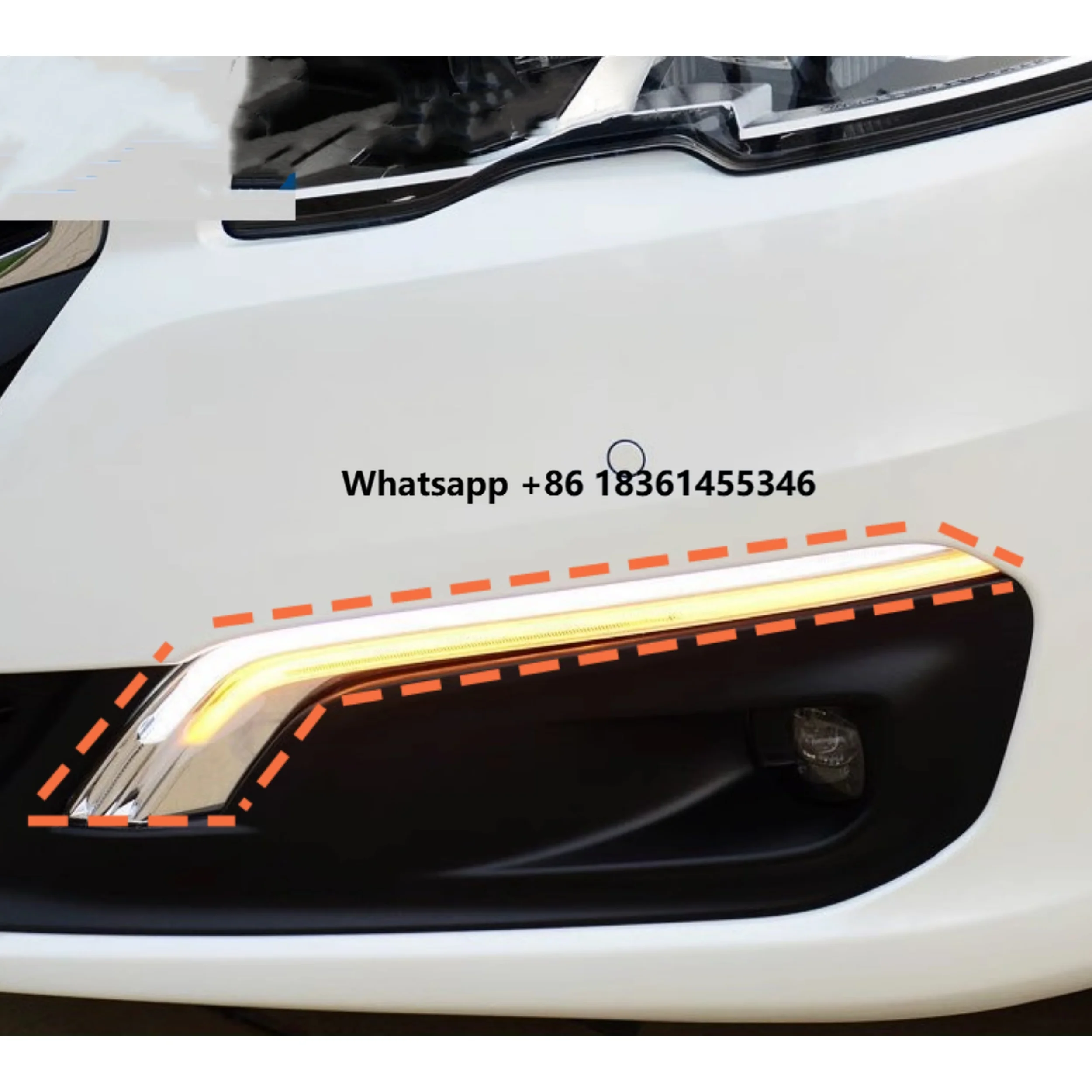 

LED Daytime Running Light Daylight for 508 2015-2016 Fog lamp DRL Turn signal Car Accessories