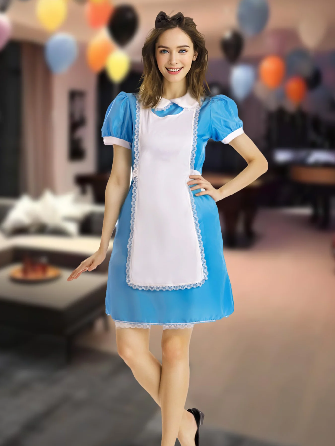 Halloween Costume Adult Roleplay Maid Uniform Cosplay Party Costume Halloween Carnival Fancy Stage Performance Costume