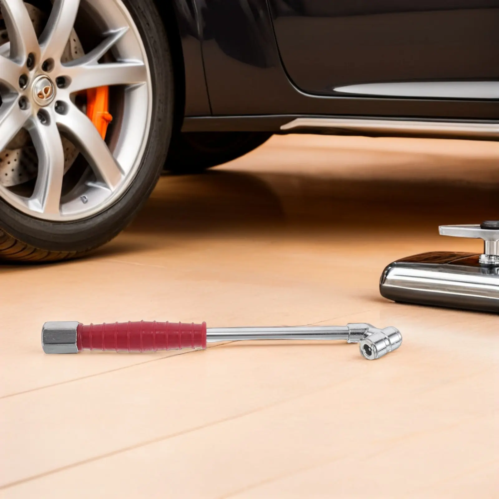 Tire Air Pump Valve Connector Compact Anti Leak Design for Car Tire Inflator Hose Extension and Inflation Gauge Nozzle