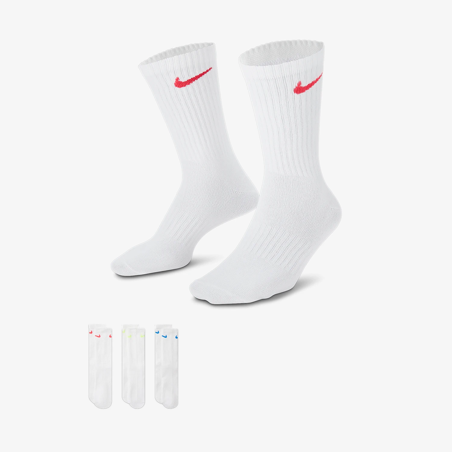 

Nike genuine men's and women's knitted breathable sports socks three pairs set SX7676-938