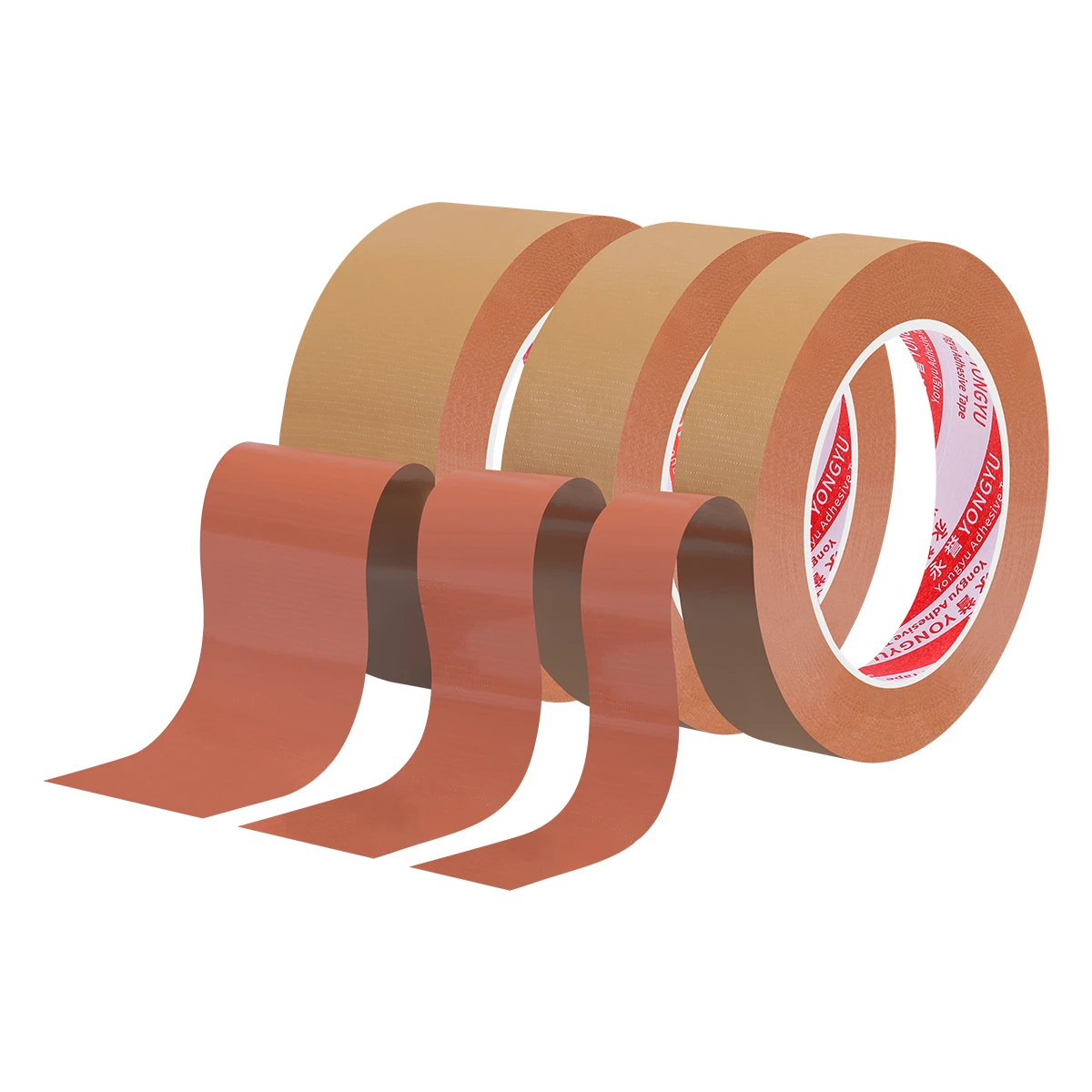 Heavy duty pipeline tape, flexible, residue free, manually waterproof and tear resistant, indoor and outdoor maintenance (brown)