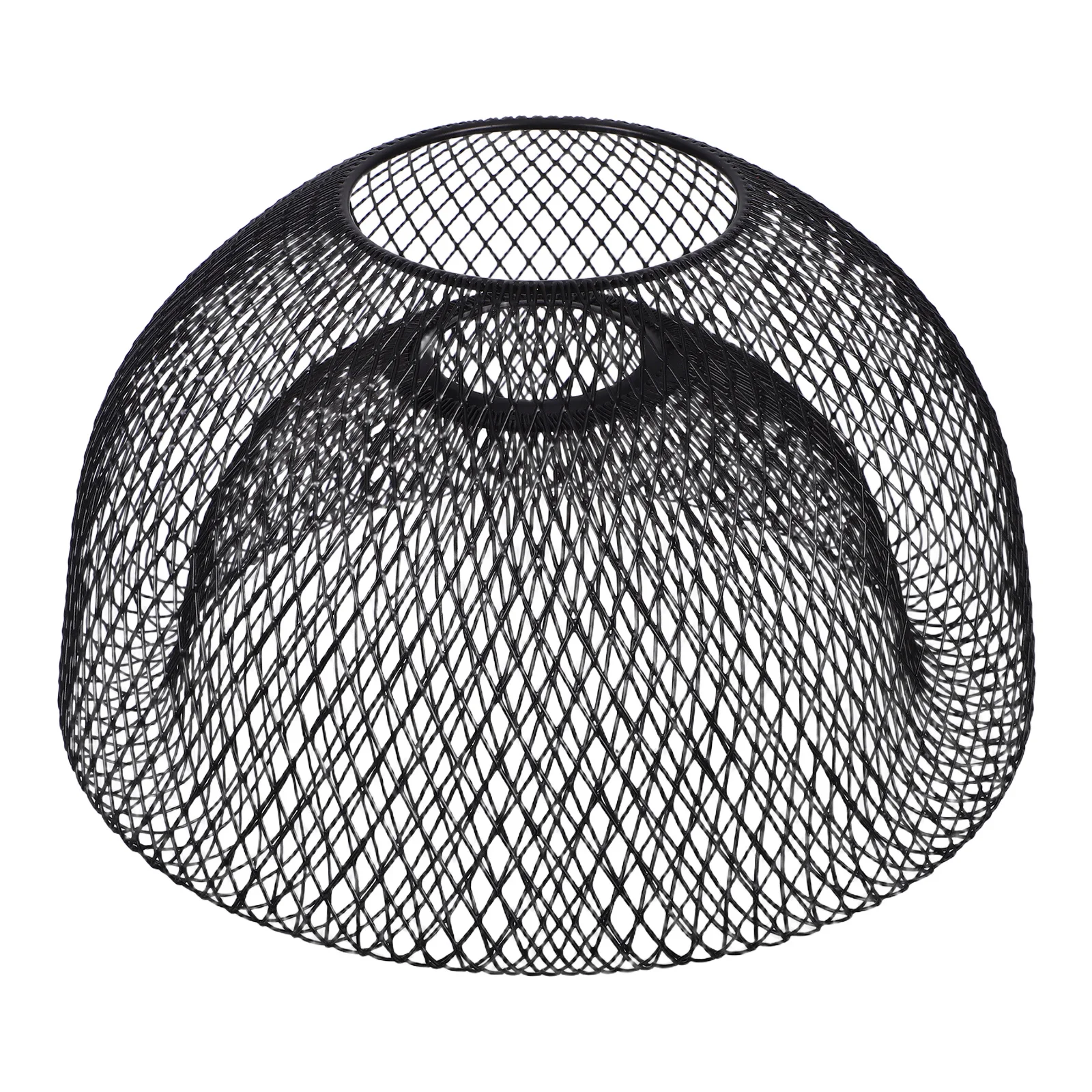 

Полый абажур из железной проволоки 42 мм E27, дизайн черной металлической клетки, компактное настенное крепление для домашнего декора, светильники